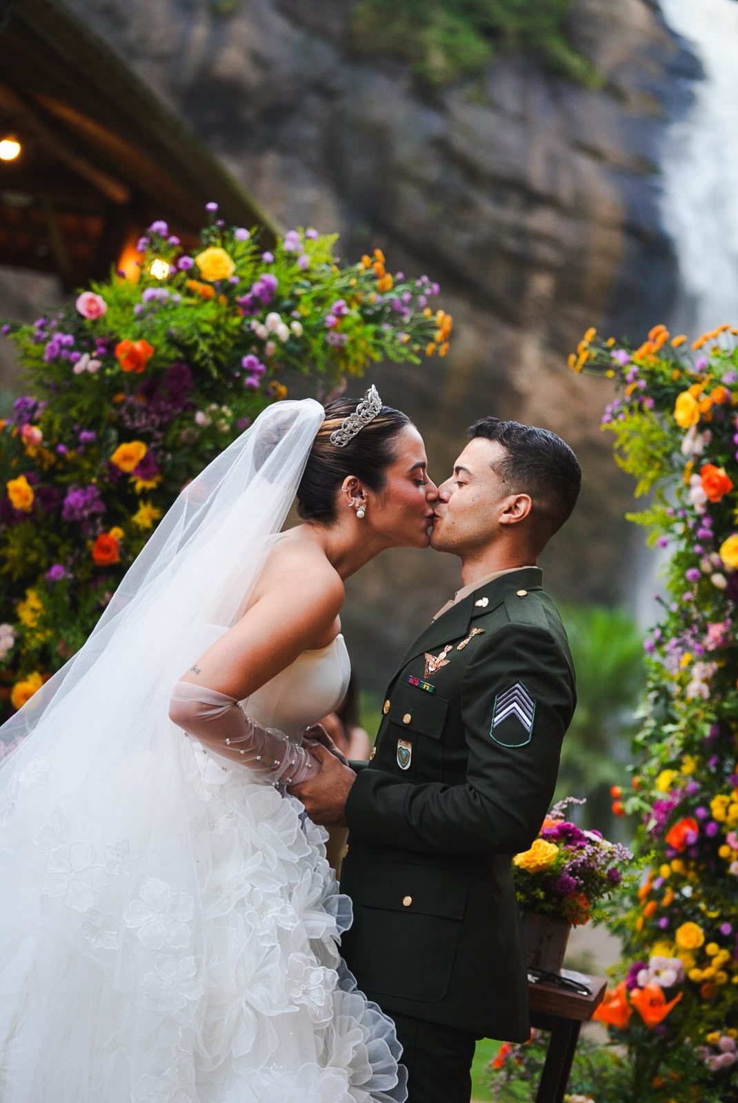 Momento do casamento de Maria Luiza e Gabriel